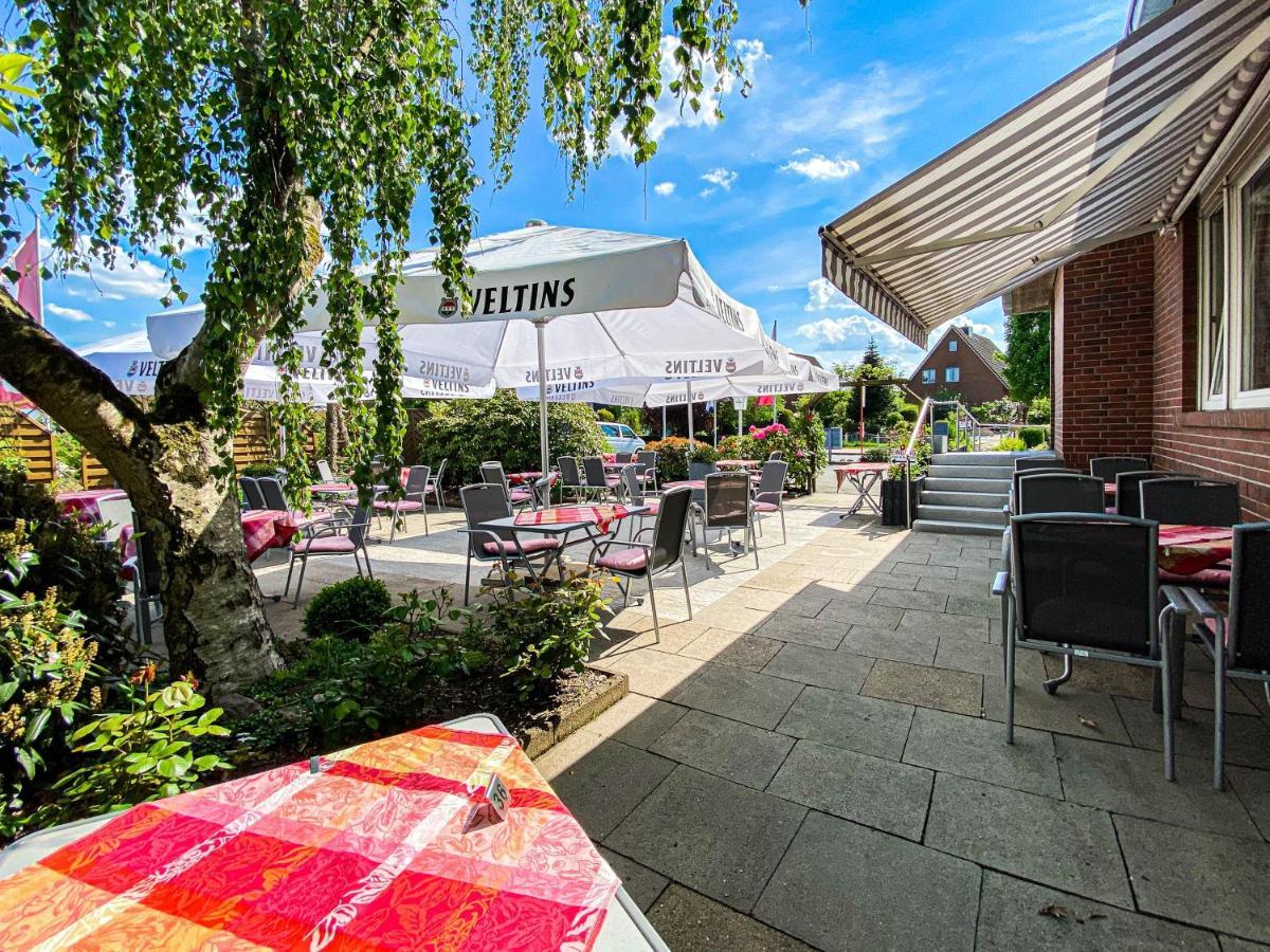 Hotel-Restaurant Vier Linden Stade Exterior foto